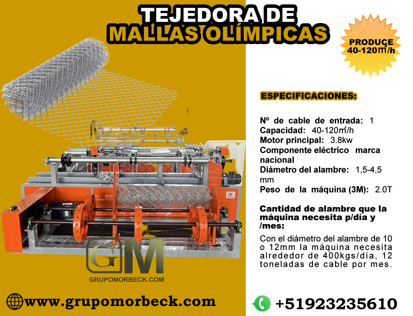 MÁQUINAS PARA FABRICAR MALLAS ALAMBRE